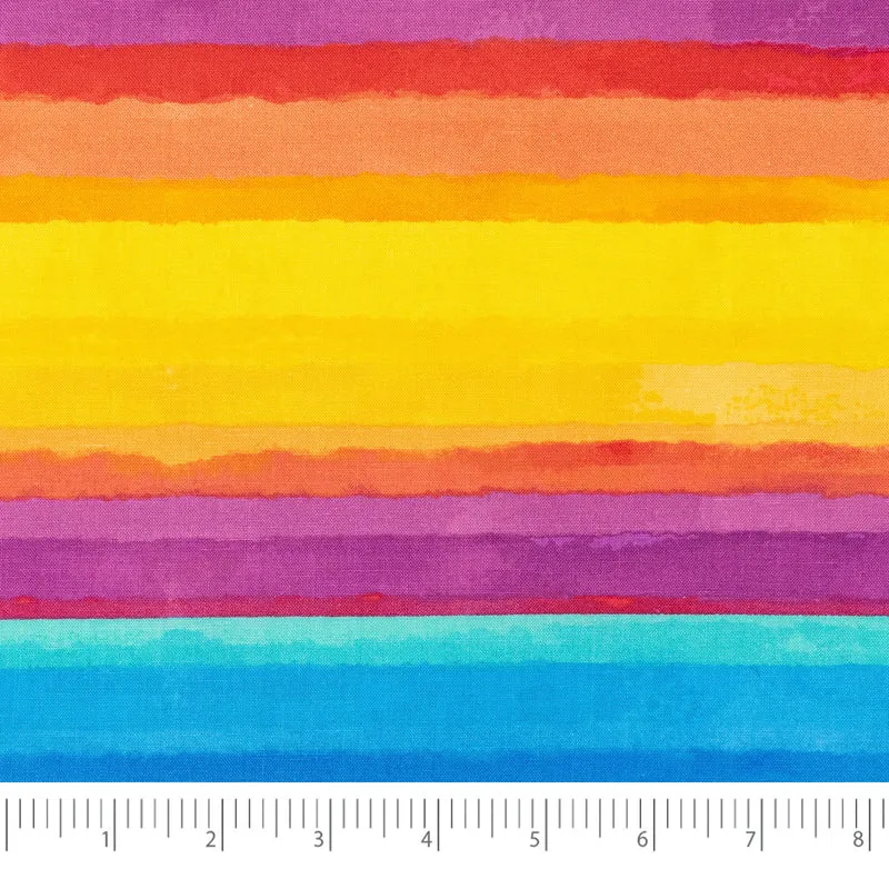 SINGER® Fabric, 100% Cotton, 44 Inch Wide, Rainbow Blender, Cut by the Yard