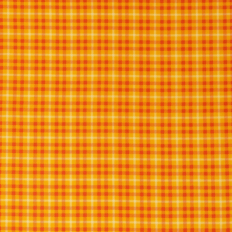 SINGER® Fabric, 100% Cotton, 44 Inch Wide, Orange Tonal Plaid, Cut by the Yard