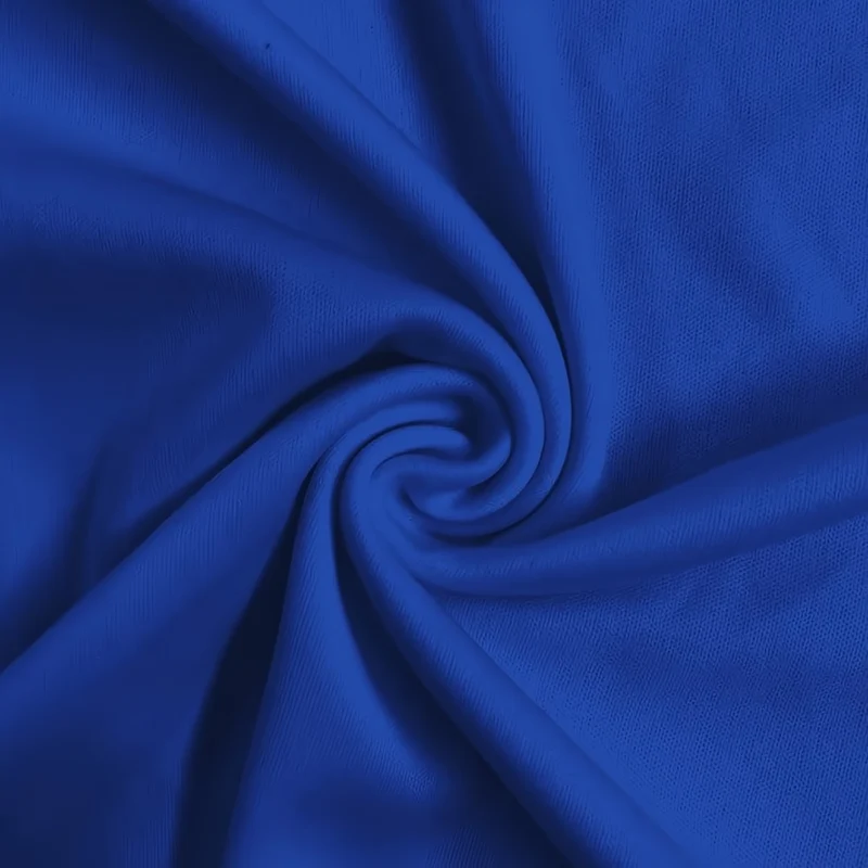 Solid Polyester Interlock Knit Fabric / Royal Blue / Sold By The Yard