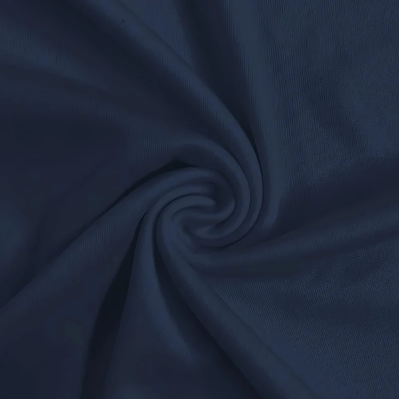 Solid Polyester Interlock Knit Fabric / Navy Blue / Sold By The Yard