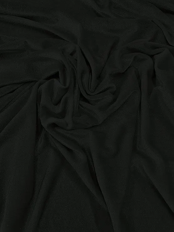 GLITTER STRETCH VELVET 360 GRAMS SPANDEX FABRIC / Black/Gold / Sold by the Yard