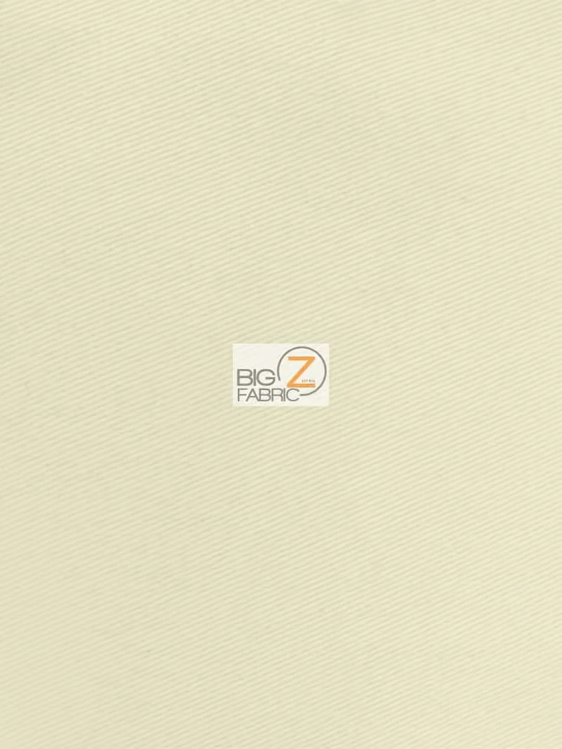 100% Cotton Natural Solid Twill Fabric