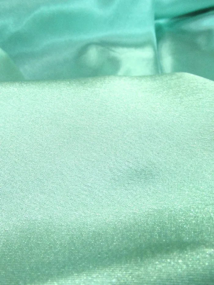 Solid Shiny Bridal Satin Fabric / Mint / Sold By The Yard
