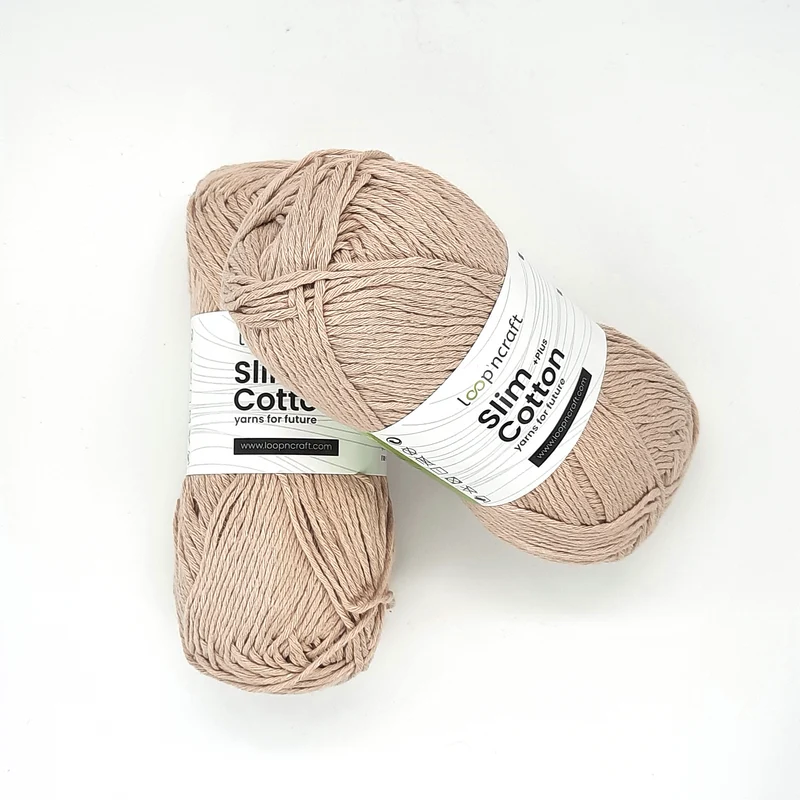 Cotone Riciclato Slim Beige 100gr