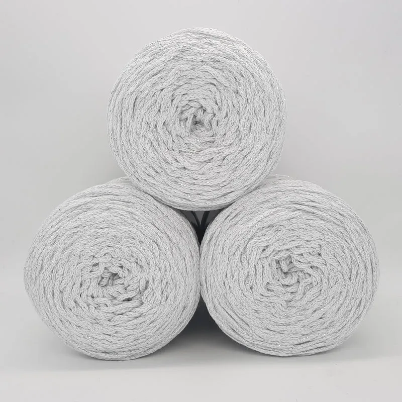 Cordino Brady Bianco e Lurex Argento 250gr