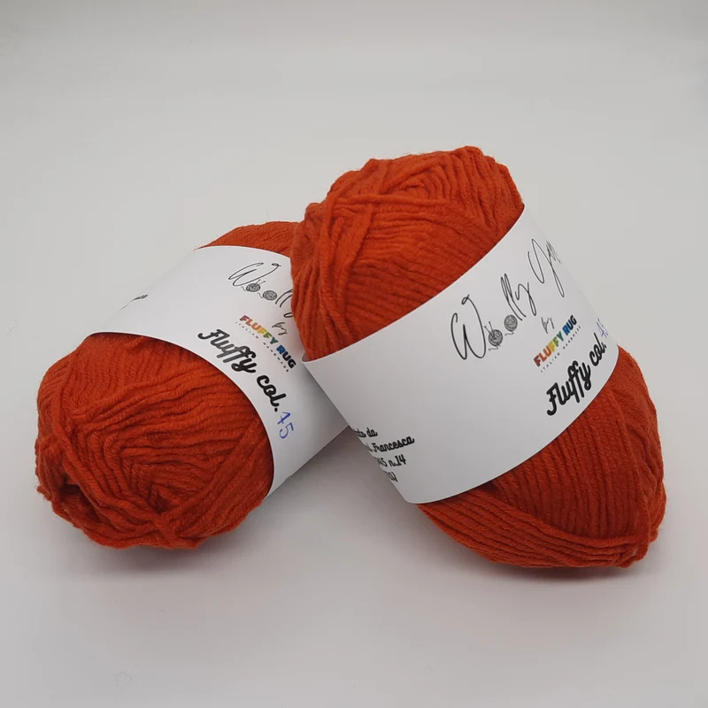 Fluffy Mattone, Filato Baby N.45