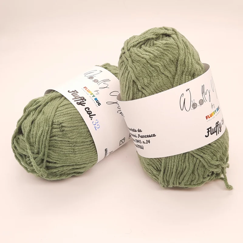 Fluffy Verde Salvia, Filato Baby N.32