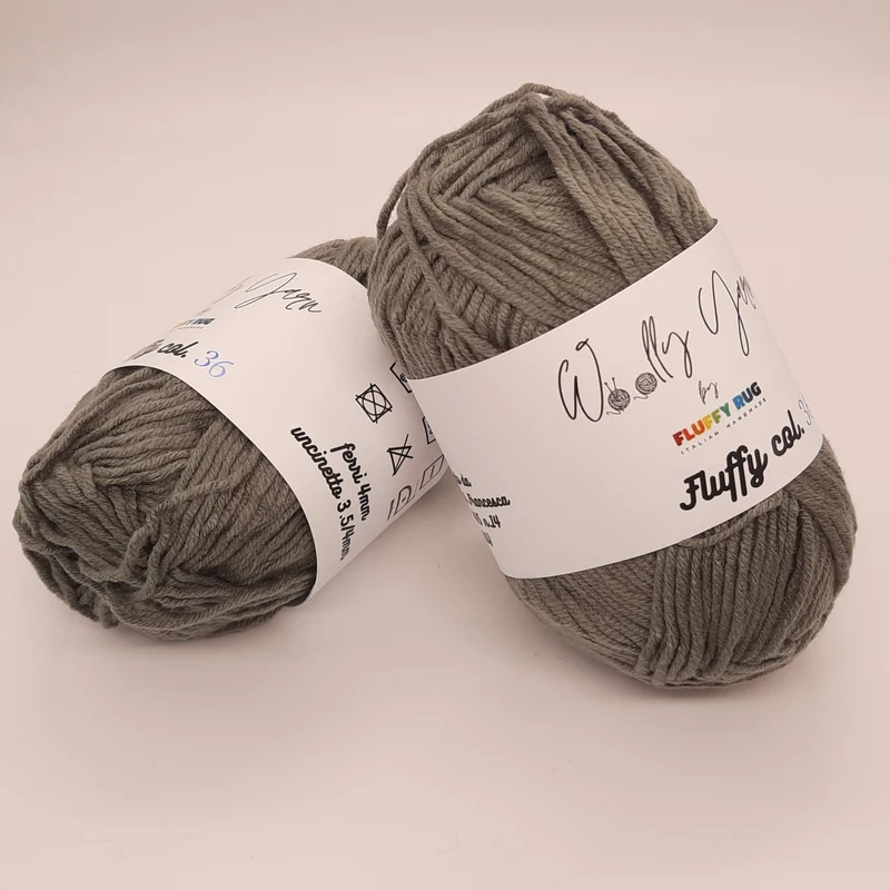 Fluffy Grigio Tortora, Filato Baby N.36