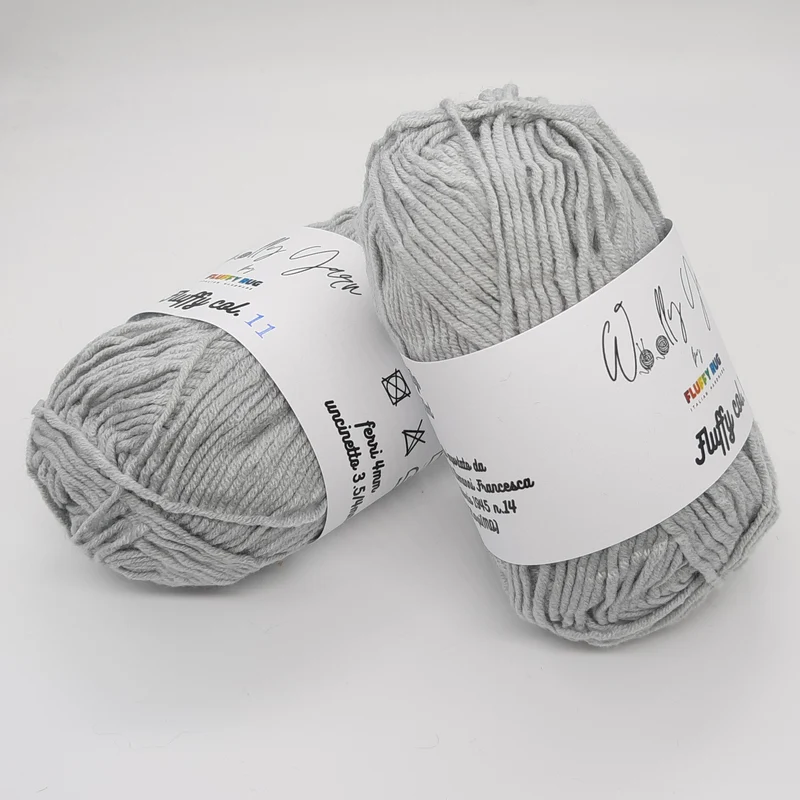 Fluffy Grigio Chiaro, Filato Baby N.11