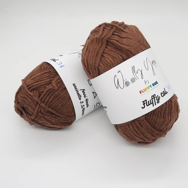 Fluffy Marrone Chiaro, Filato Baby N.34