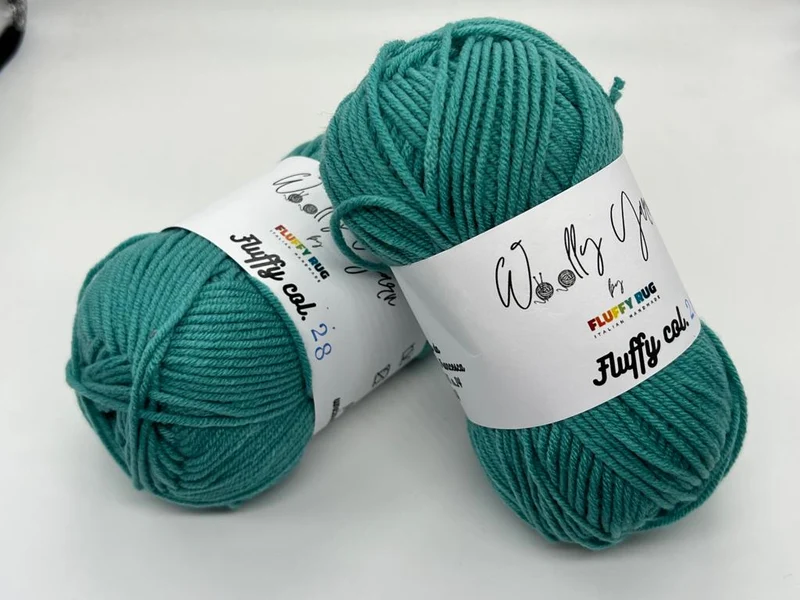 Fluffy Verde Menta, Filato Baby N.28