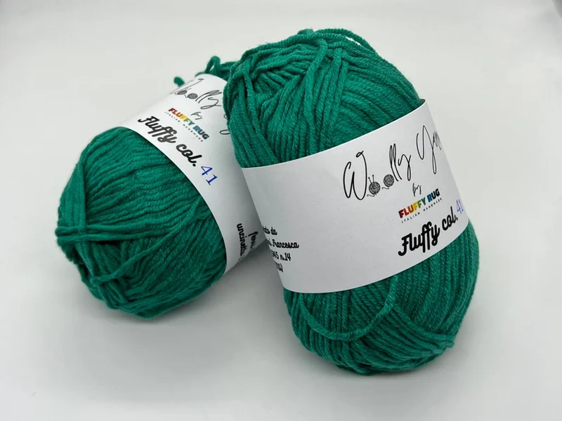 Fluffy Verde Bandiera, Filato Baby N.22