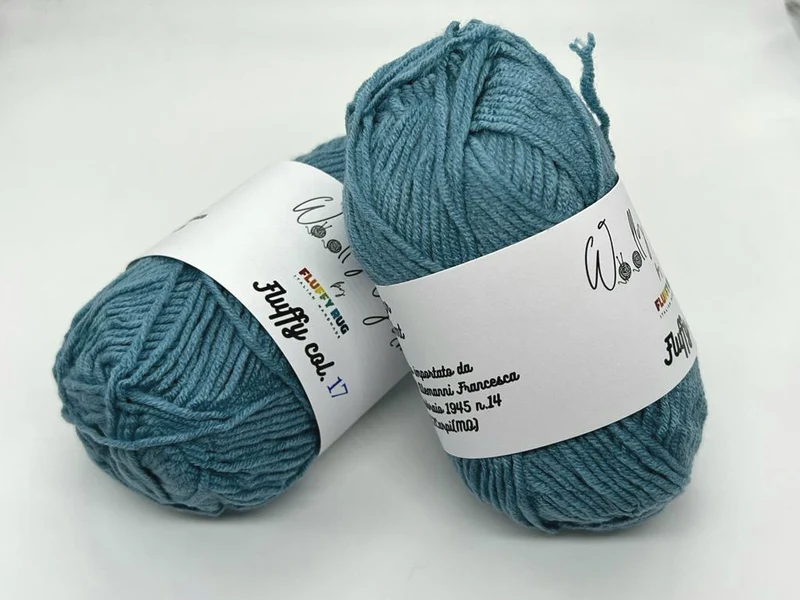 Fluffy Petrolio Chiaro, Filato Baby N.17