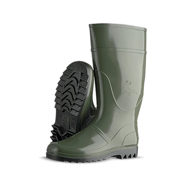 Bota agua foca oliva verde alta