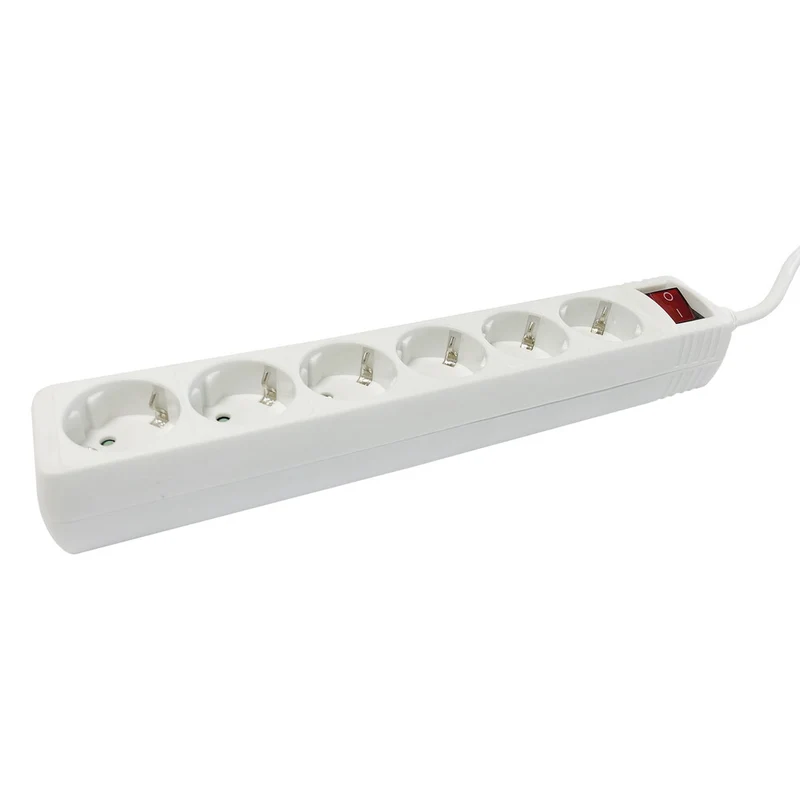 Base múltiple de 6 tomas con interruptor 16A 250V 36.235