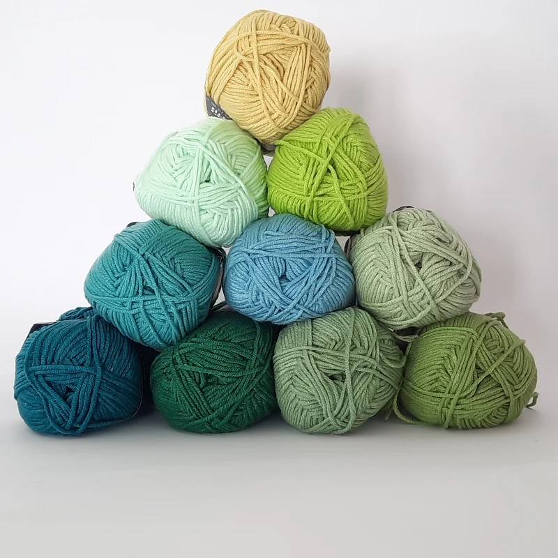 Kit Fluffy Verde, Filato Baby 500gr