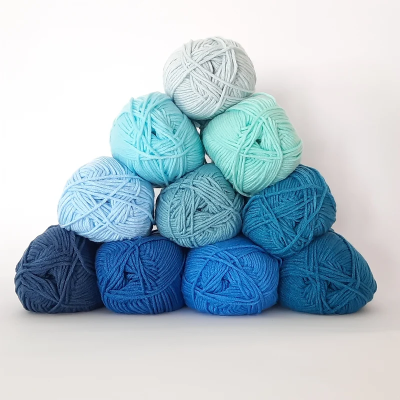 Kit Fluffy Blu, Filato Baby 500gr