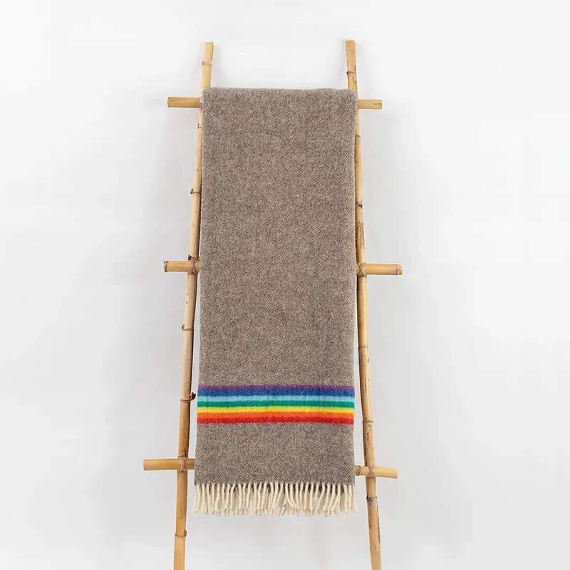 Manta Maragata Arcoiris Beige
