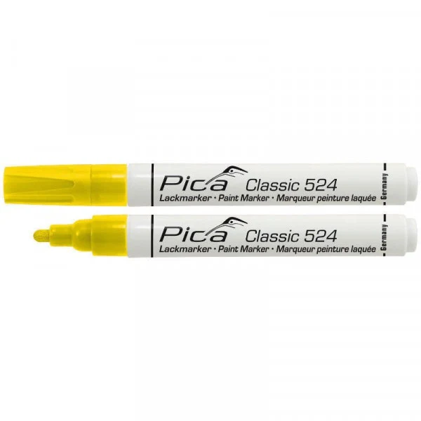 Marcador amarillo de pintura permanente PICA Classic 524/44