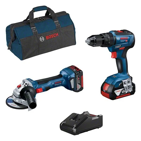 Combo Bosch de Amoladora GWS 18V-7 y Taladro GSB 18V-55