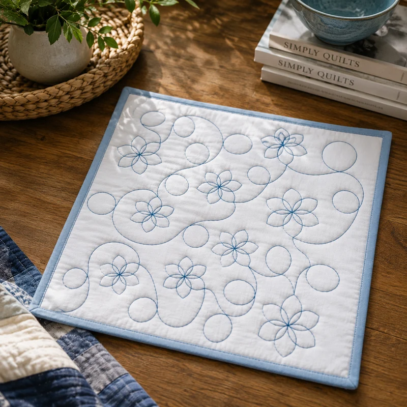 Assorted Continuous Line Embroidery Collection