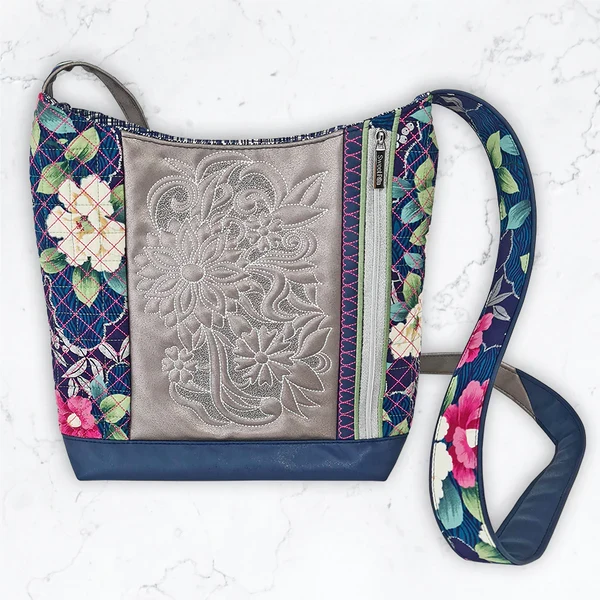 Trapunto Daisy Handbag