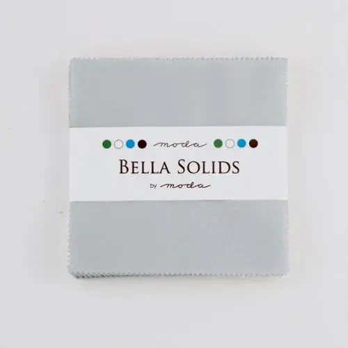 Grey Bella Solids Zen Grey Charm Pack Precuts