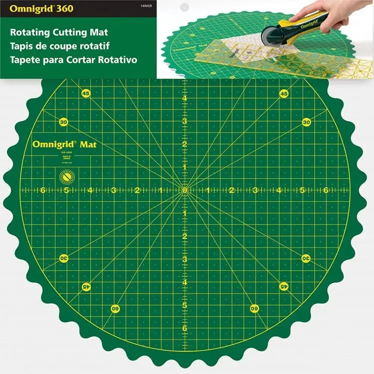 Omnigrid 14" Rotating Cutting Mat by Dritz