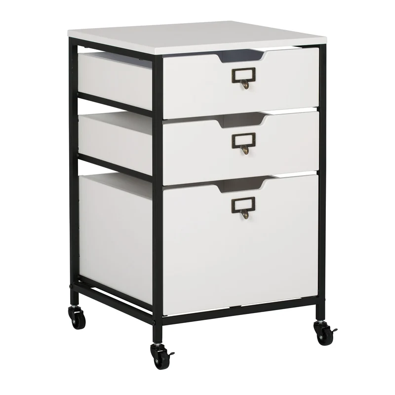 Sew Ready 3 Drawer Organizer Charcoal / Black / White