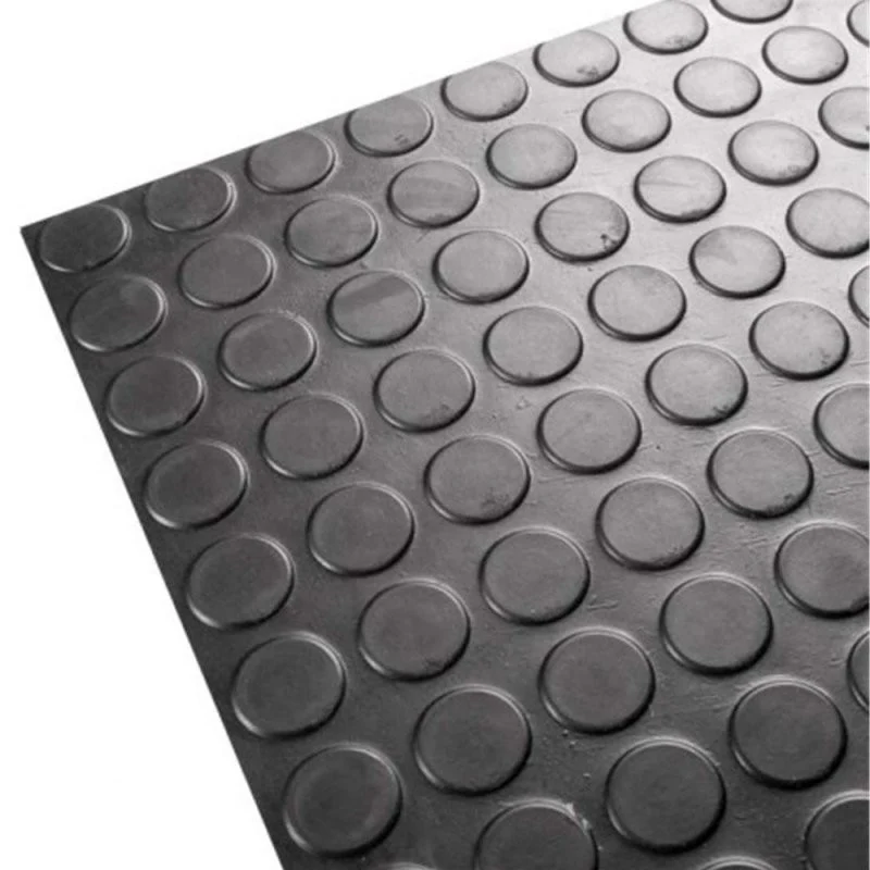 Plancha goma negra circulos 3mmx1000mm