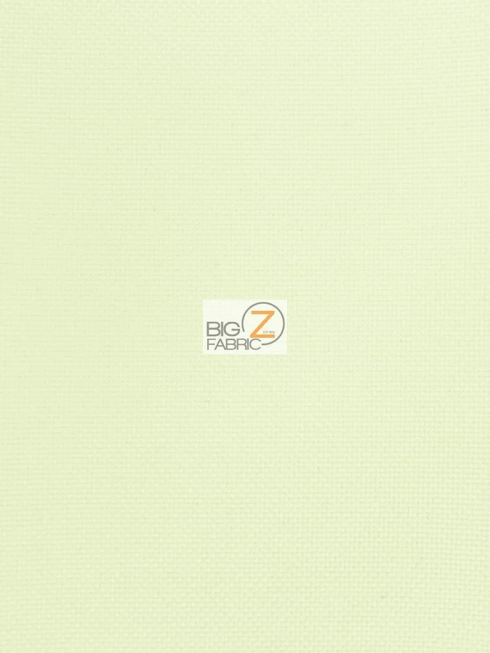 Solid Canvas Outdoor Waterproof PVC Backing Fabric / Ivory / Sold By The Yard Closeout!!!