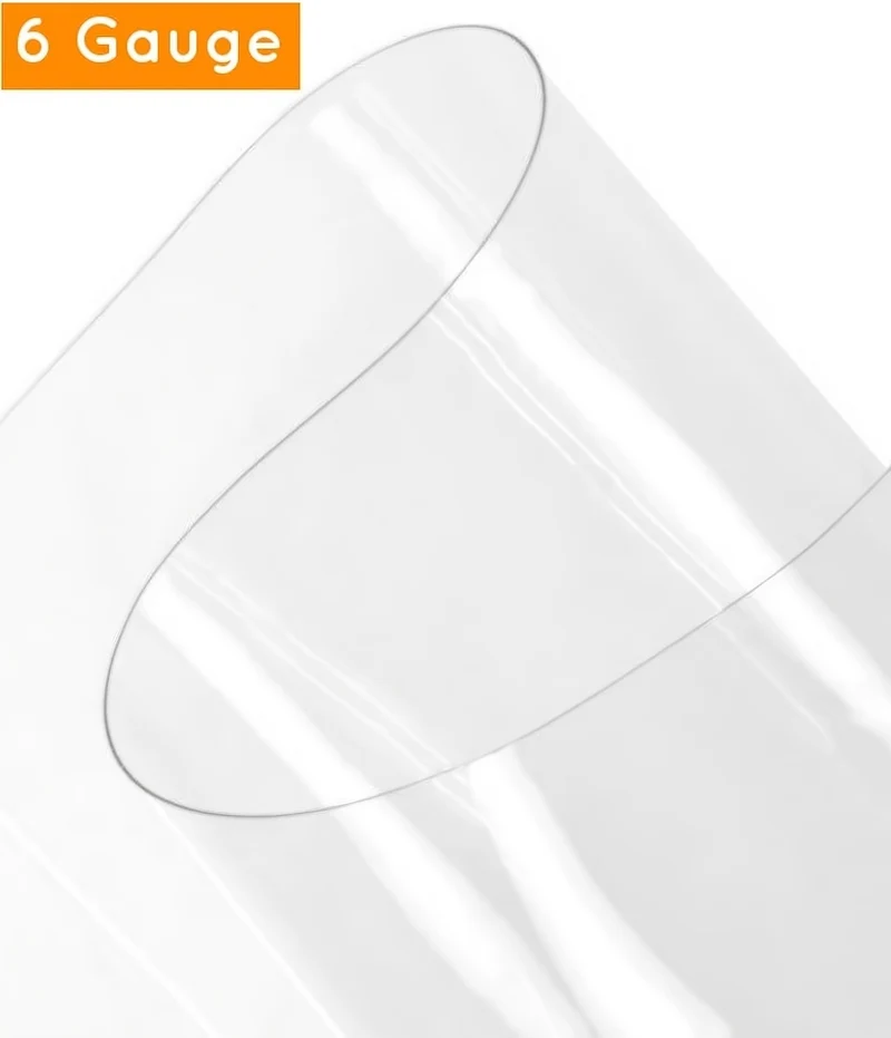 06 Gauge Clear Plastic Vinyl Fabric / Sold By The Yard