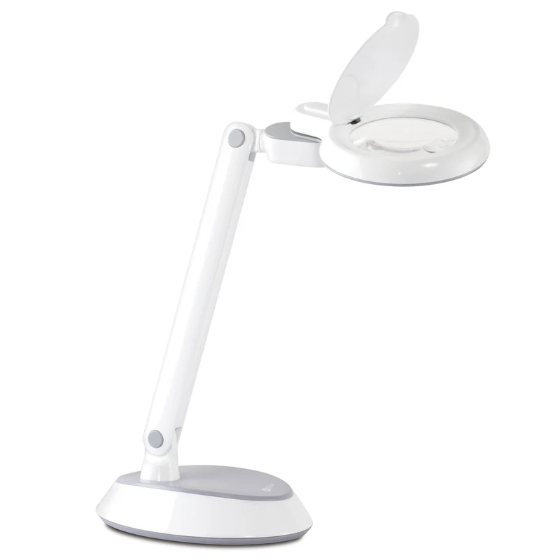 OttLite Space-Saving LED Magnifier Desk Lamp