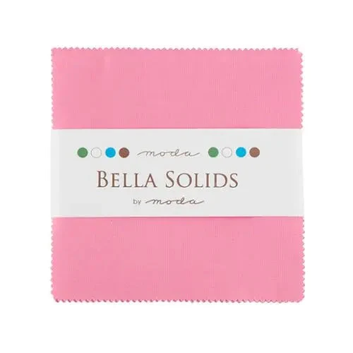 Pink Bella Solids 30's Pin Charm Pack Precuts