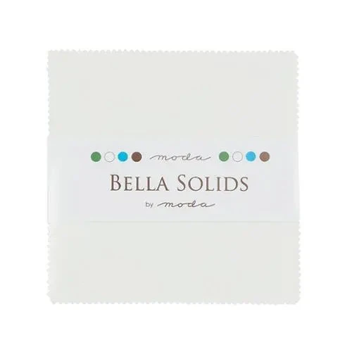 White Bella Solids Charm Pack Precuts