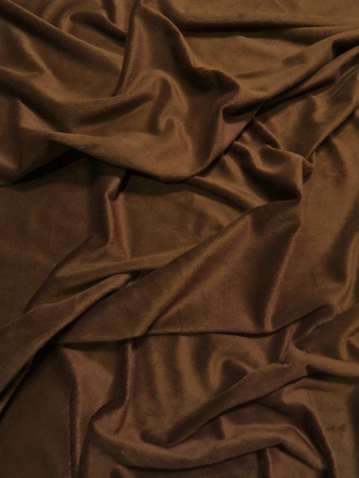 Mahagoney Minky Solid Baby Soft Fabric