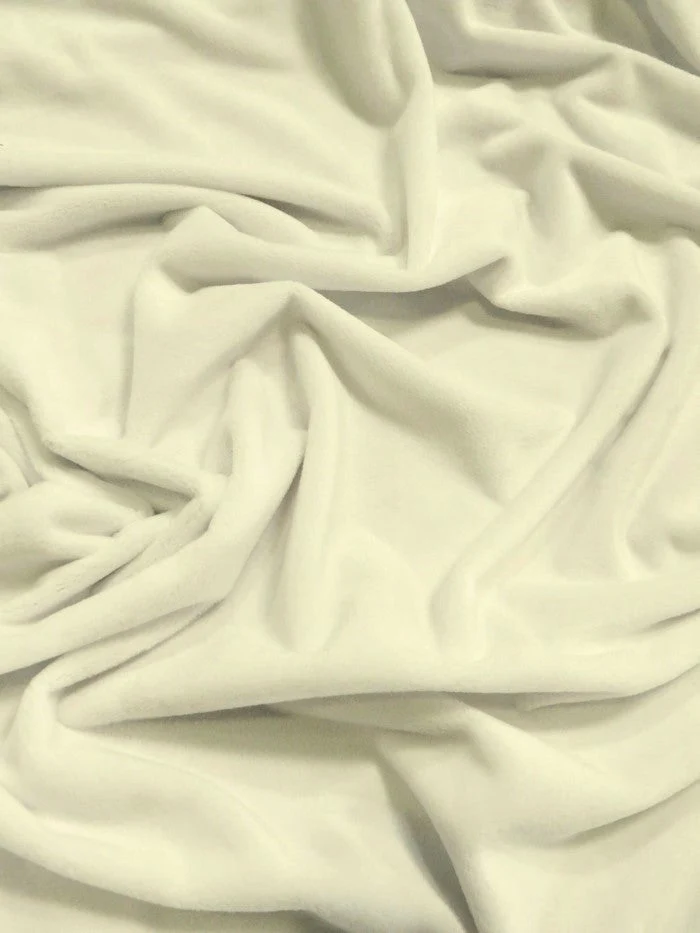 Whisper White Minky Solid Baby Soft Fabric