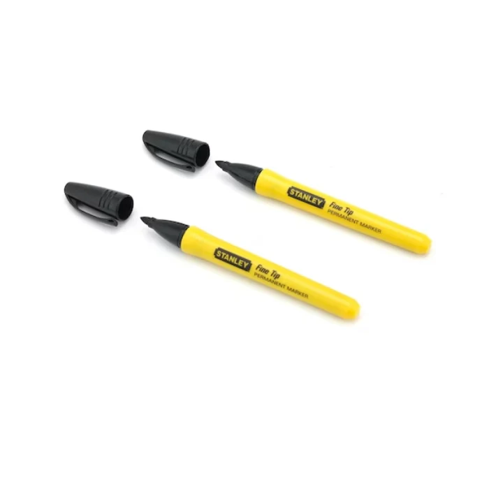 Marcador Stanley Punta Fina Negro 2 Uds