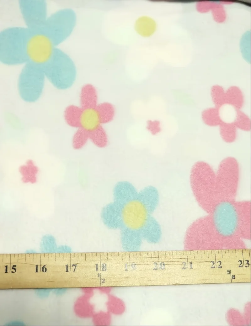Multi Sunflowers Light Fleece Fabric