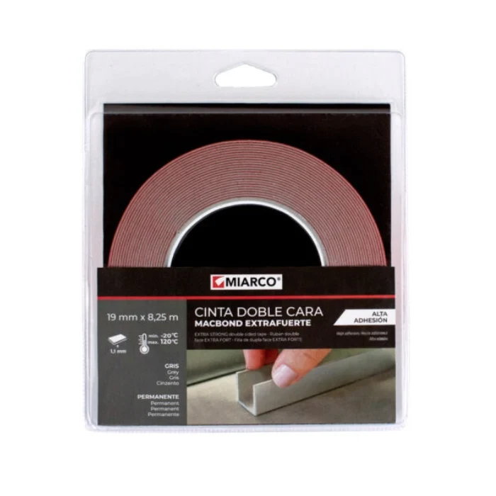 Cinta Doble Cara MacBond Extra Fuerte 19mmX8,25m