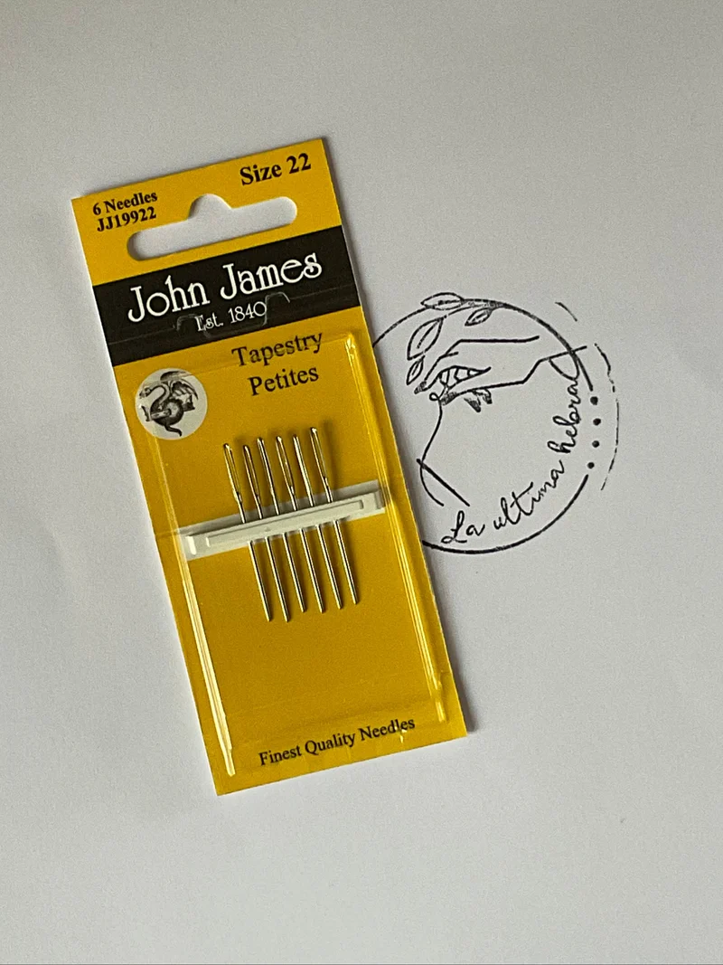 Paño de 6 agujas petites John James #22 para punto de cruz