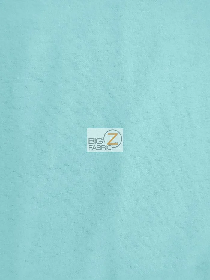 Solid Flannel Fabric / Blue / Sold By The Yard