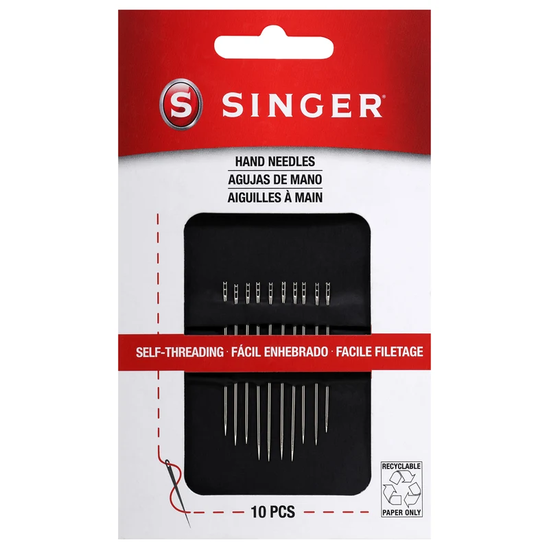 SINGER® Self-Threading Hand Needles 10-Pack
