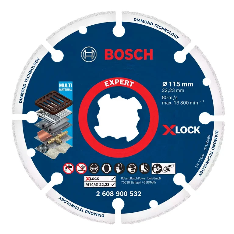 Disco de corte EXPERT Diamond Metal Wheel X-LOCK de 115 mm