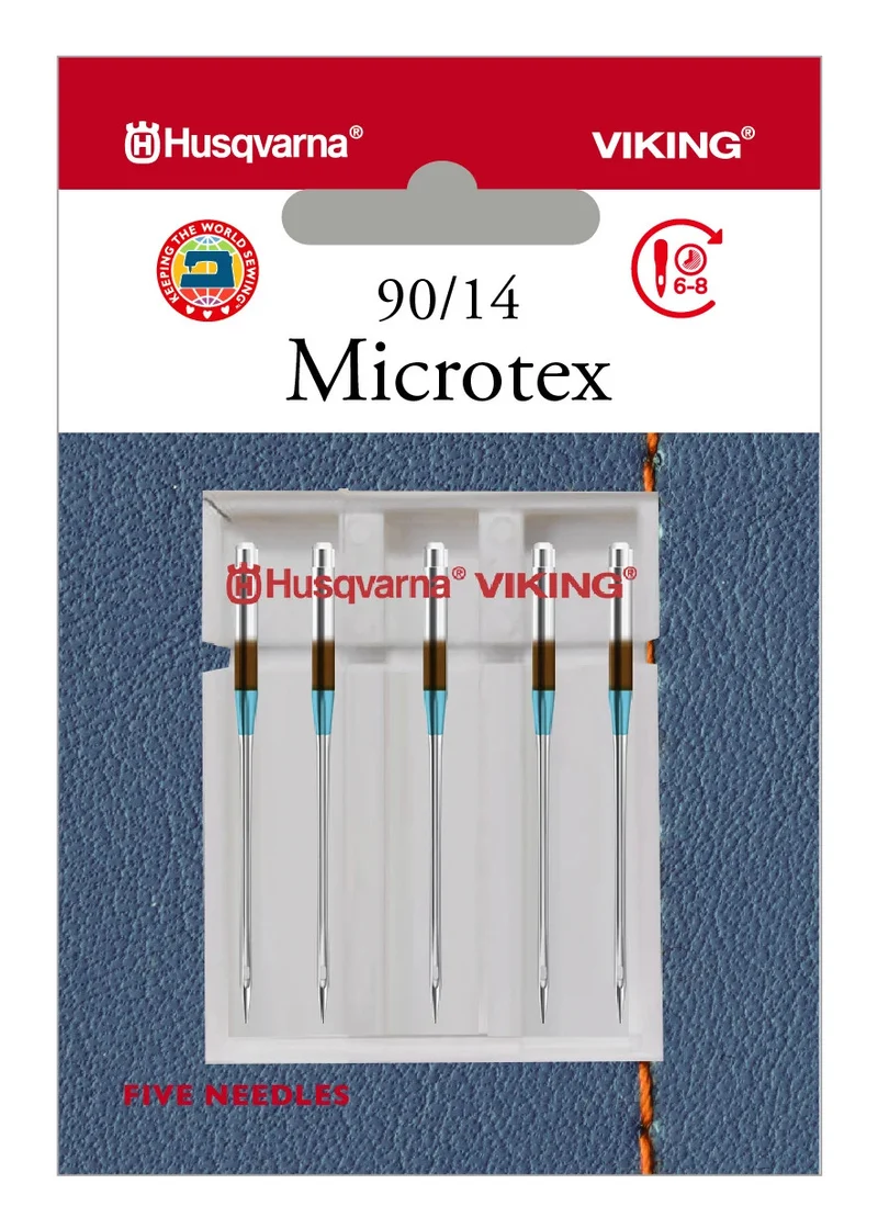 HUSQVARNA® VIKING® Microtex Needles Size 90/14 5-Pack