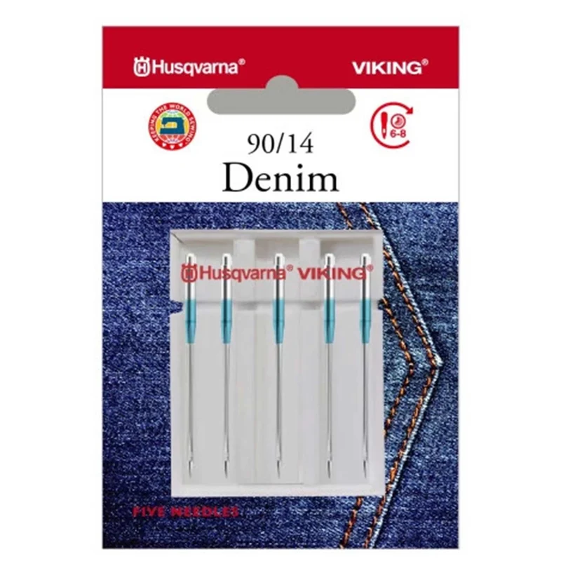 HUSQVARNA® VIKING® Denim Needles Size 90/14 5-Pack