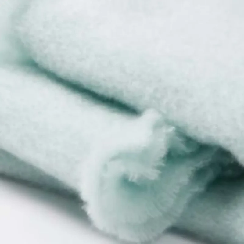 Manta Mohair Azul Pastel