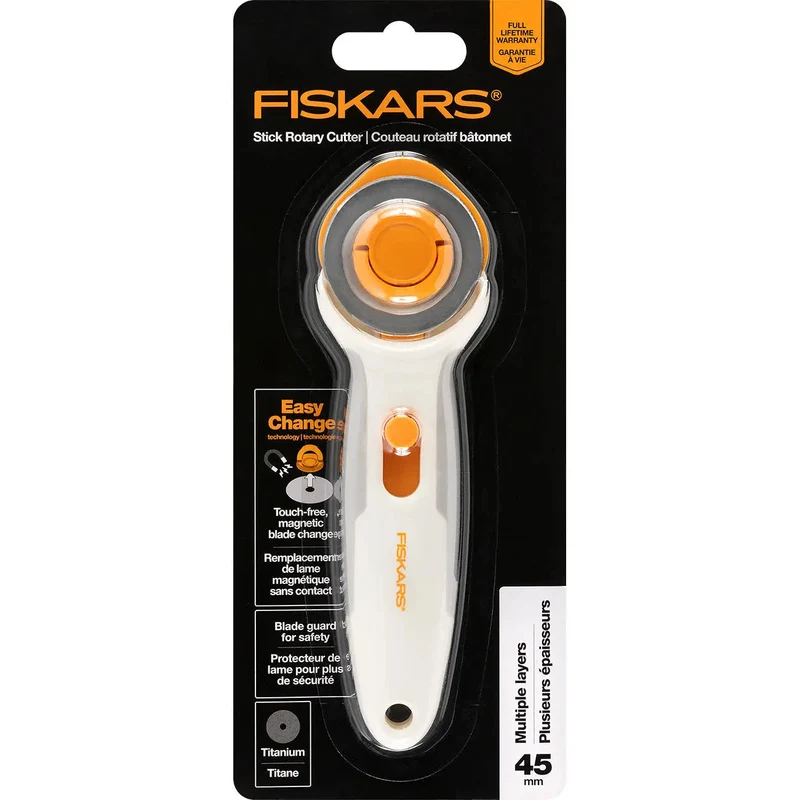 Fiskars Easy Blade Change 45mm Rotary Stick Cutter