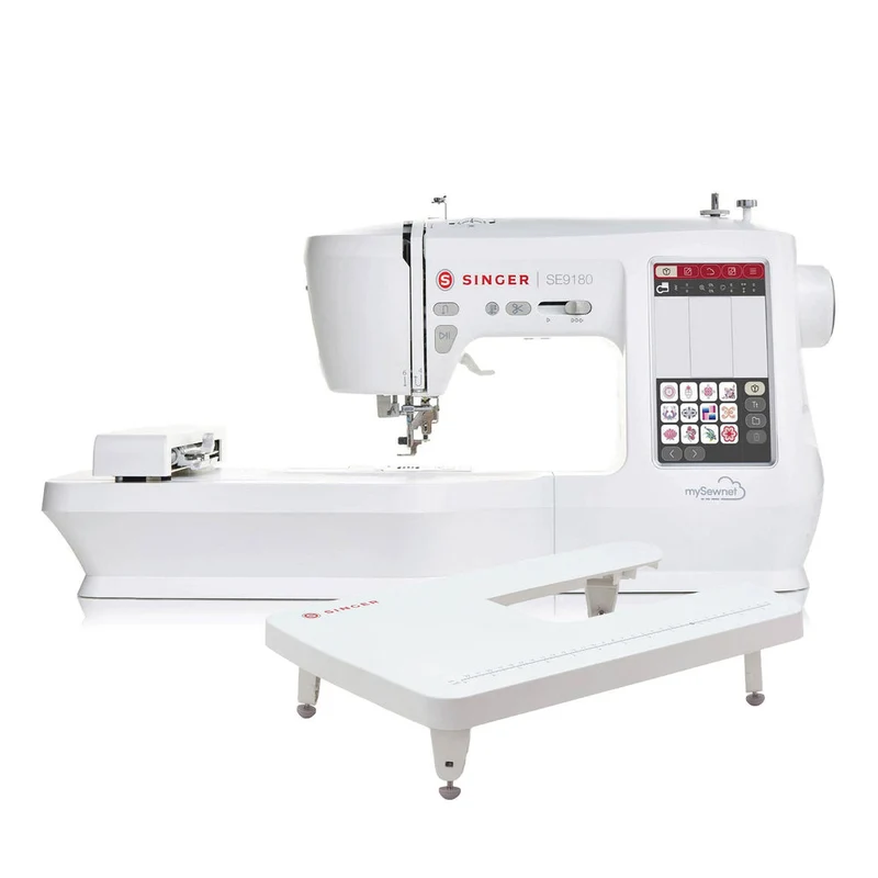 SINGER® SE9180 Sewing & Embroidery Machine & Extension Table Bundle