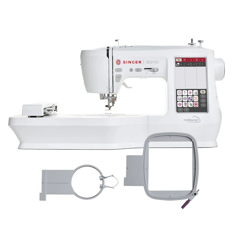 SINGER® SE9180 Sewing & Embroidery Machine & Hoops Bundle